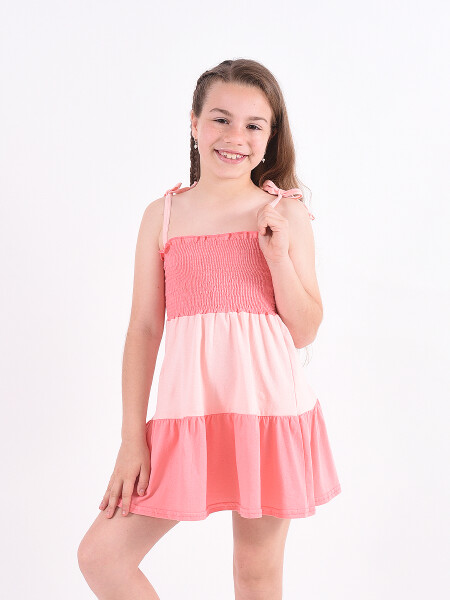 VESTIDO CUTS ROSA CHICLE