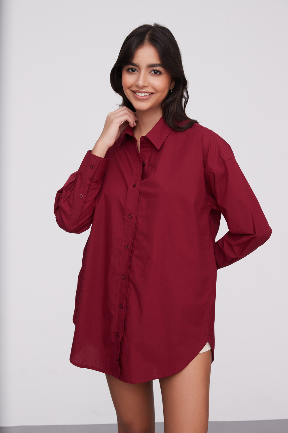 Camisa Delano Bordeaux