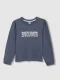 Sudadera Con Estampado Azul Nuevo