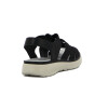 Wonder Sandalia Dama Confort Tres Tiras C/ Pulsera Negro
