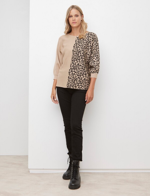 Buzo Animal Print TOSTADO/MULTI