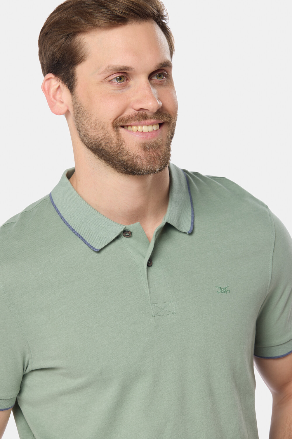 REMERA POLO JERSEY RAYADA Verde