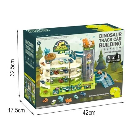 Pista De Autos Parking Dinosaurio 4 Pisos X6 Autitos Pista De Autos Parking Dinosaurio 4 Pisos X6 Autitos