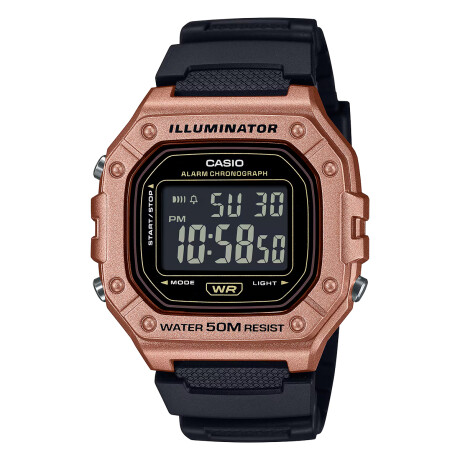 Reloj Casio en Resina negro y rose gold 0