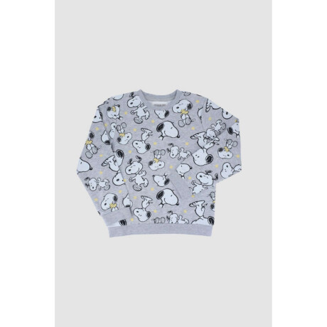 Buzo infantil snoopy Gris melange
