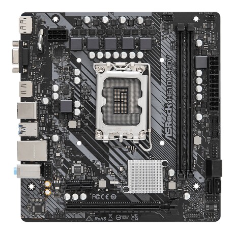 Asrock - Tarjeta Madre H610M-HDV - Socket LGA1700. DDR4 3200. D-sub, Hdmi, Display. 4 X SATA3. 10 X 001