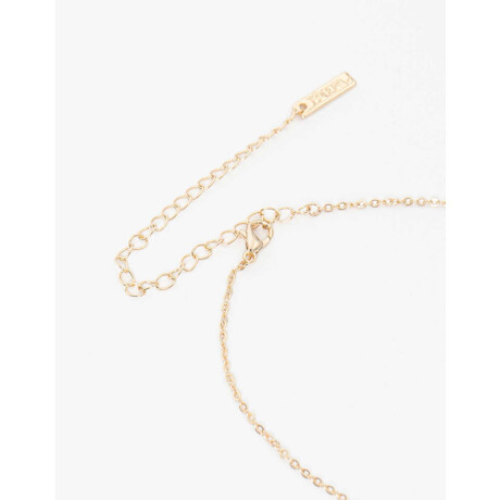 Collar Corto De Corazones Con Cubic Zirconia Dorado