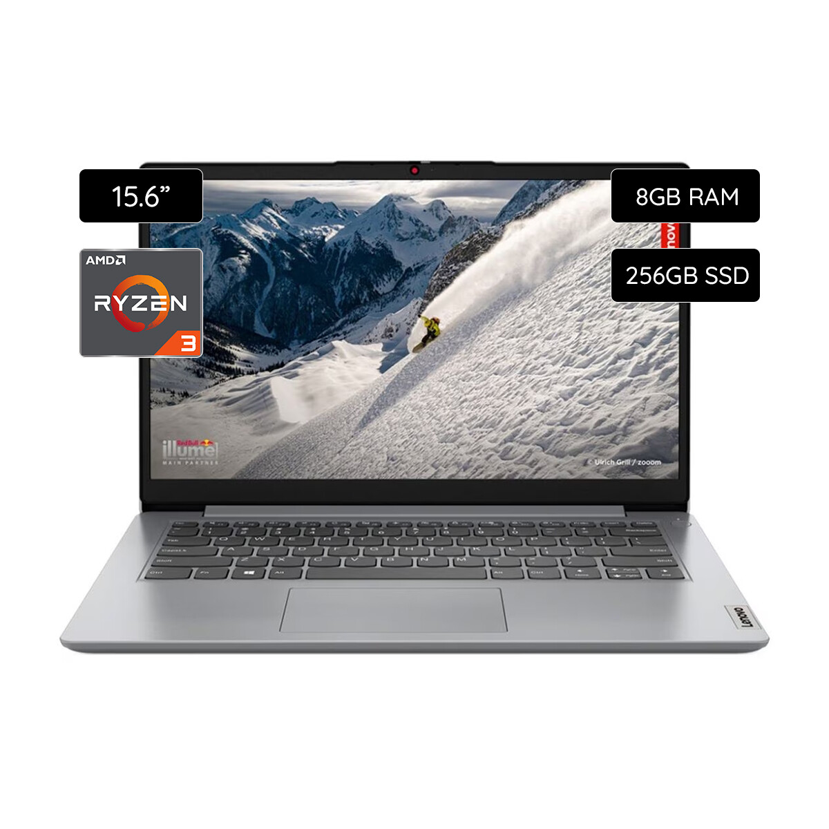 Notebook Lenovo IdeaPad 1 15.6" 256GB SSD / 8GB RAM AMD Ryzen 3 7320U - Cloud grey 