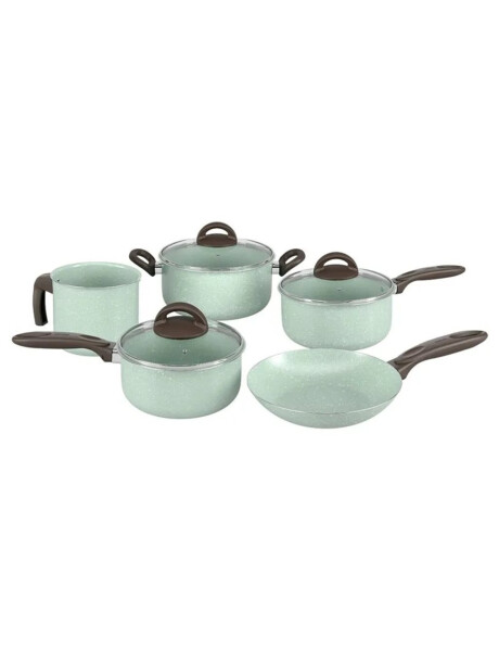 BATERIA DE COCINA 5PZS ALUMINIO LIFE SUPREMA VERDE BATERIA DE COCINA 5PZS ALUMINIO LIFE SUPREMA VERDE