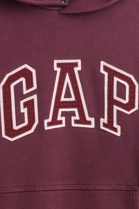 Canguro Logo Gap Heavyweight Hombre Tuscan Red