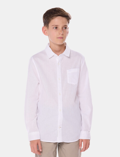 CAMISA DE LINO Blanco