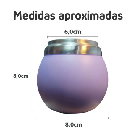 Mate Chico con Doble Pared en Acero Inoxidable 120Ml Comet Lila