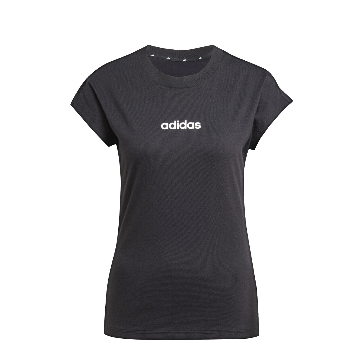 Remera de Mujer Adidas Lin Essentials W - Negro - Blanco 