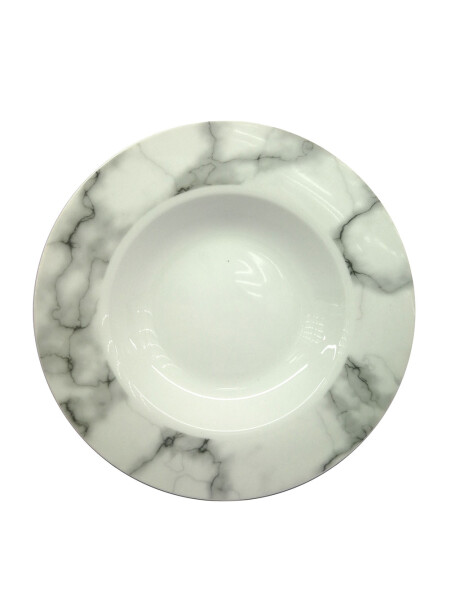 PLATO REDONDO HONDO 22CM DISEÑO MARMOL SELECTA PLATO REDONDO HONDO 22CM DISEÑO MARMOL SELECTA