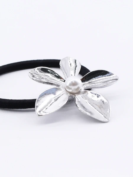 COLERO FLOR PLATEADO