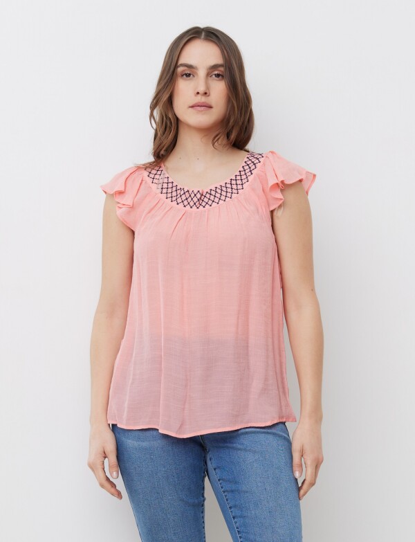 Blusa Bordada CORAL