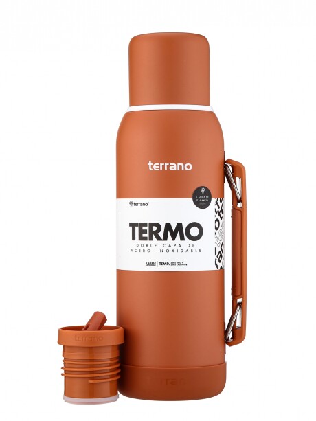 Termo Premium 1lt. Con base de Silicona Terracota