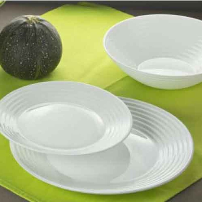 PLATO POSTRE 19 CMS HARENA BLANCO - L2786 PLATO POSTRE 19 CMS HARENA BLANCO - L2786