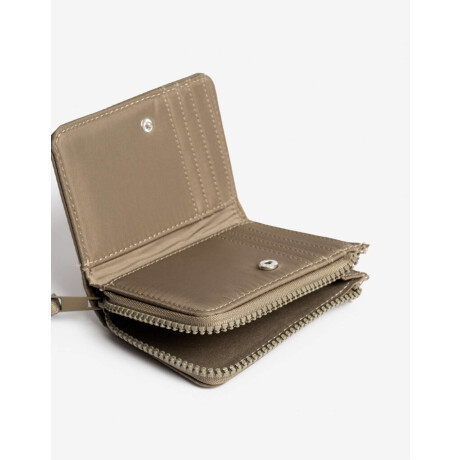 Billetera Nylon Con Cierre Verde Oliva