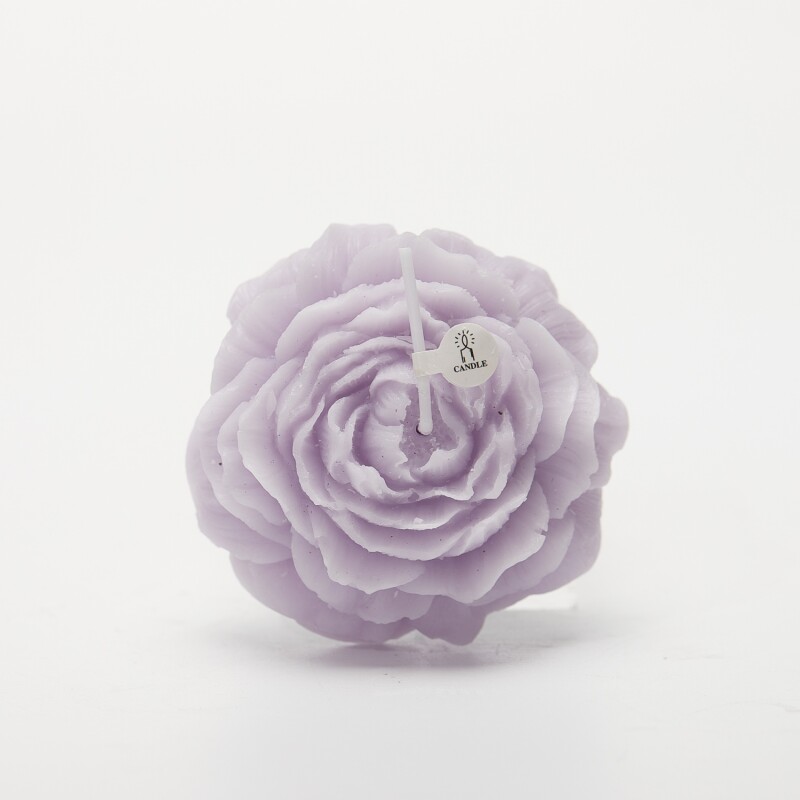VELA PERFUMADA EN FORMA DE FLOR DE PEONÍA (LAVANDA) VELA PERFUMADA EN FORMA DE FLOR DE PEONÍA (LAVANDA)