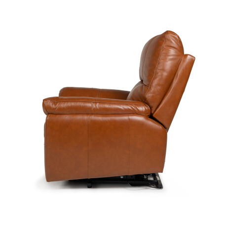 Butaca Florencia (Reclinable eléctrica) - Cuero Básico 457 (Brandy)
