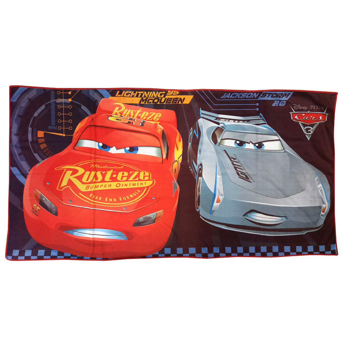 Toalla Playera Microfibra 60 x 120 cm - Disney Cars - Rust 