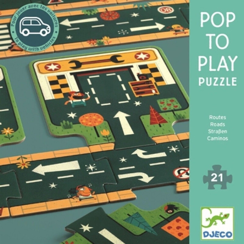 Puzzle Pop to Play Caminos Djeco Puzzle Pop to Play Caminos Djeco
