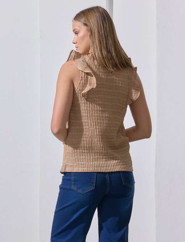 Blusa Volados TOSTADO