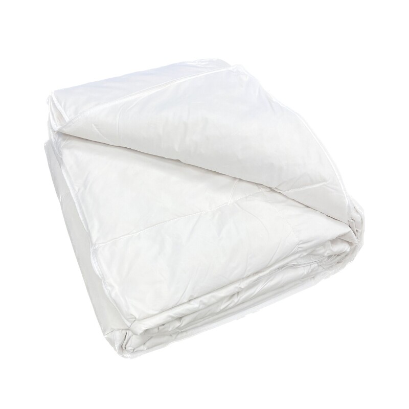 Acolchado De Plumas Home Class 2 Plazas En Microfibra Blanco