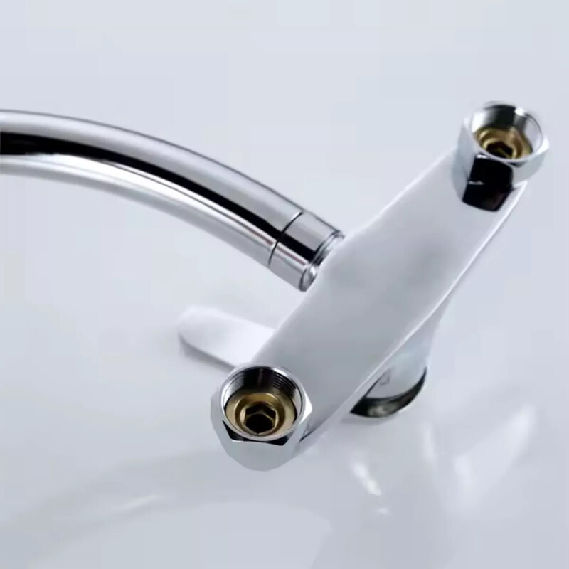 Monocomando de pared para cocina PLATEADO