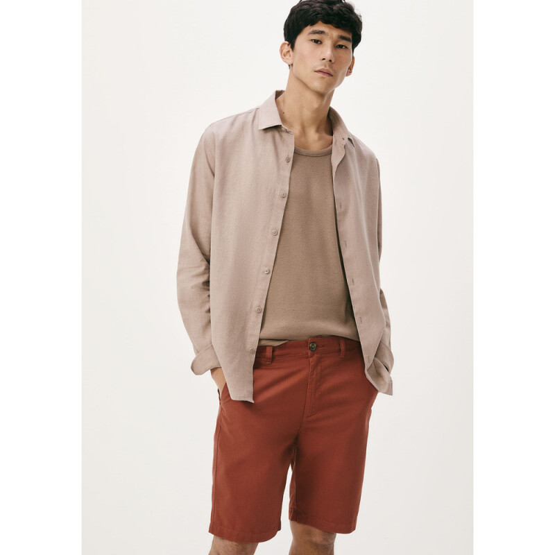 BERMUDA MASC MARROM ESCURO