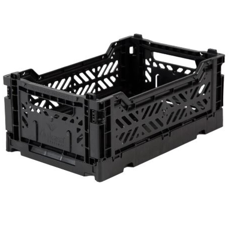 Caja organizadora plegable y apilable Chica Black