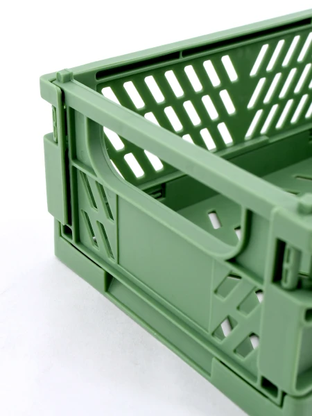 CAJA PLÁSTICA PLEGABLE VERDE