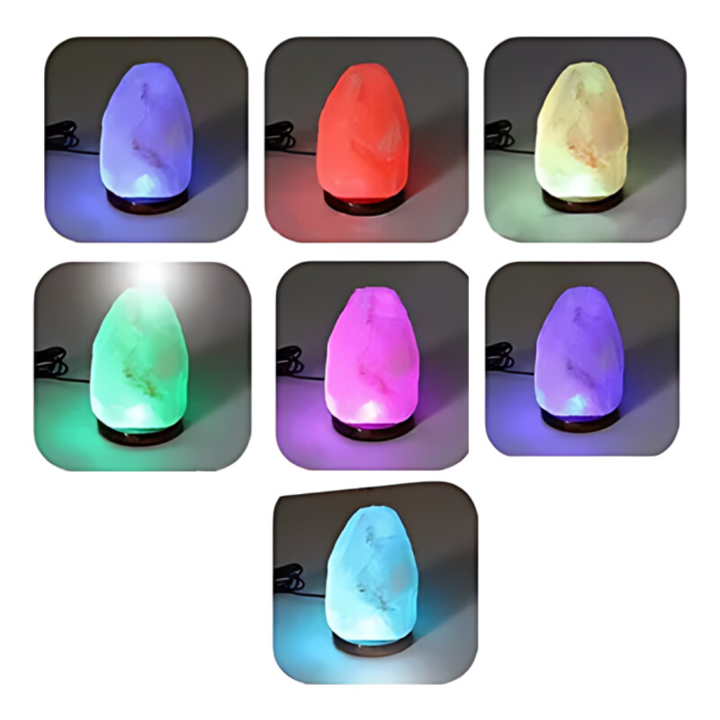Lampara De Sal Del Himalaya Usb Originales Calidad Practica Blanco