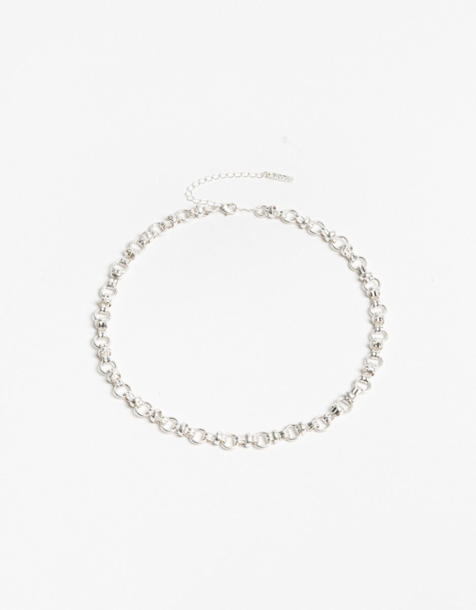 Collar Corto Cadena Metal 