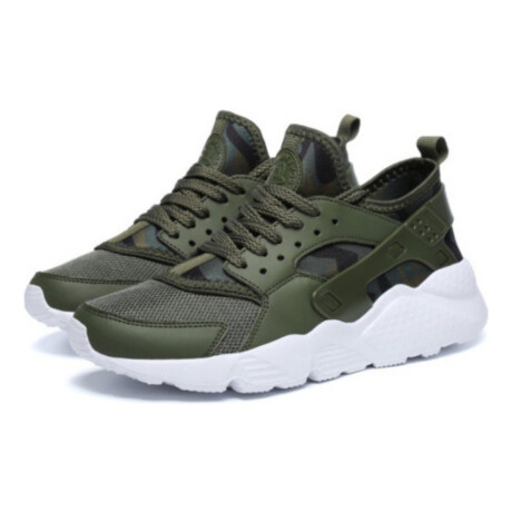 Calzado Casual Deportivo Unisex Acordonado Verde