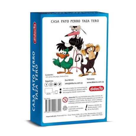 Juego De Cartas Casa Pato Perro Taza Tero Universo Binario 001