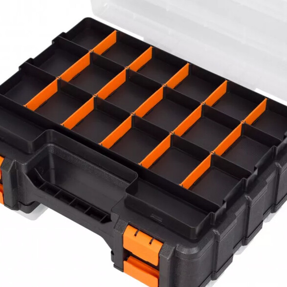 Maletín organizador doble 40 divisiones 38cm TT0086