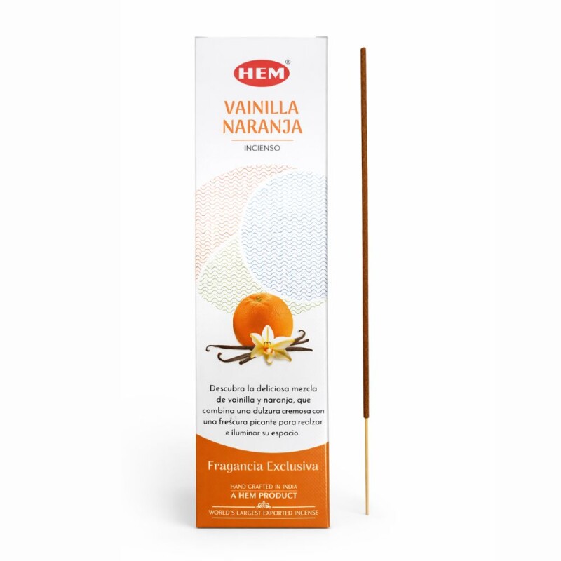 INCIENSO HEM PREMIUM 25GR - CAJA X12 Vainilla/naranja