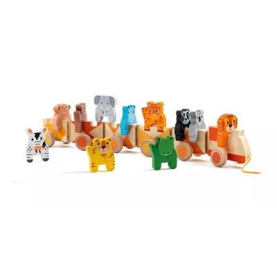 Tren de arrastre Trainimo Jungle Djeco Tren de arrastre Trainimo Jungle Djeco