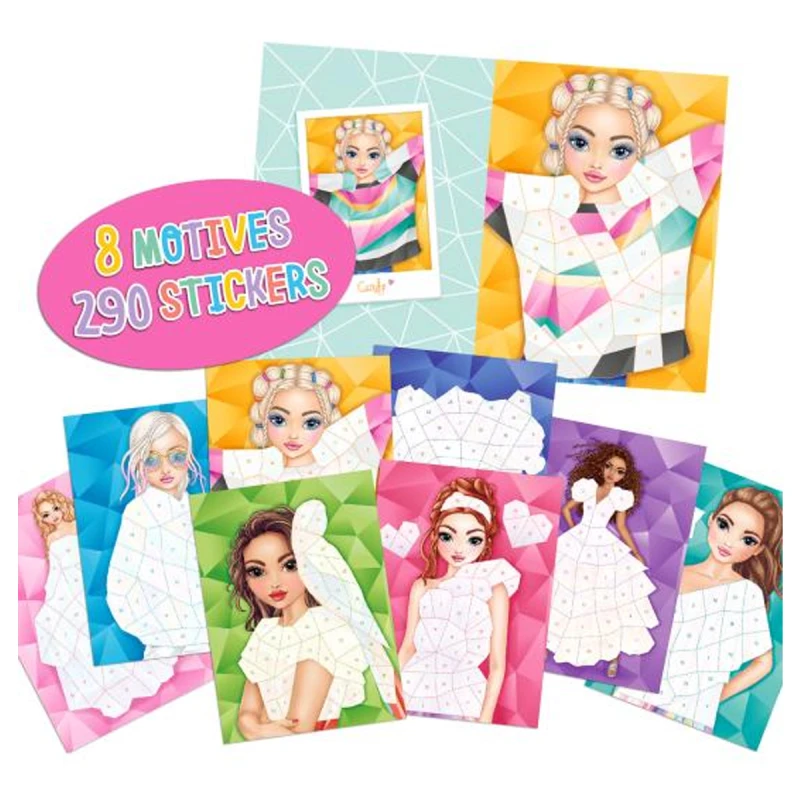 Libro de stickers Number Fantasy Top Model Libro de stickers Number Fantasy Top Model