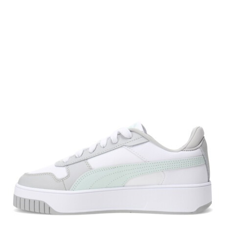 Championes de Mujer Puma Carina Street Plataforma Blanco - Gris - Verde agua