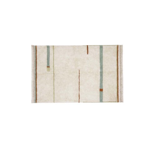 Alfombra lavable - Lanes Vintage Nude Blue M