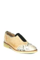 Zapato Bajo Cuero Combinado Natural Combinado