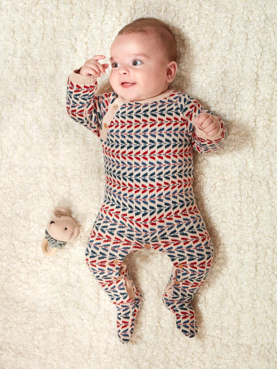 Pelele De Jaquard Rojo