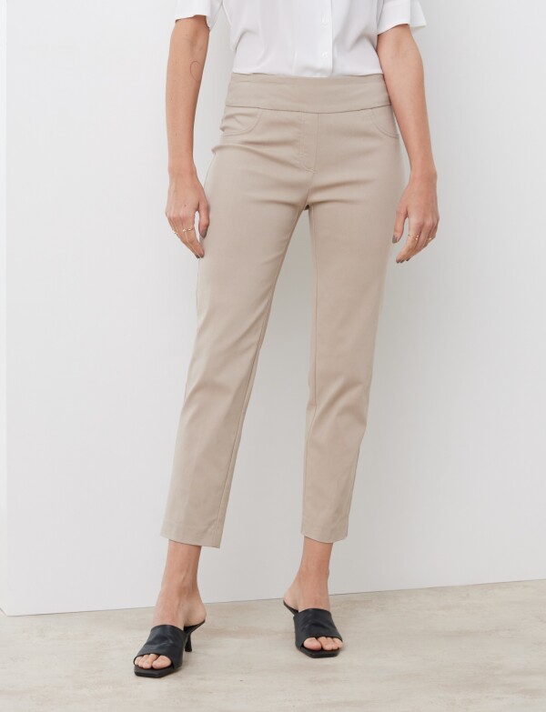 Pantalon Pull On Ankle BEIGE