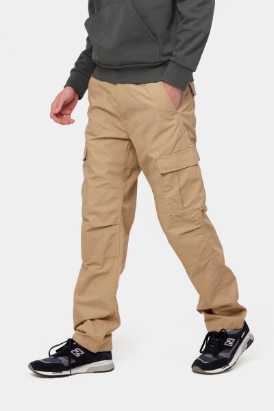 Aviation Pant Leather Rinsed Beige