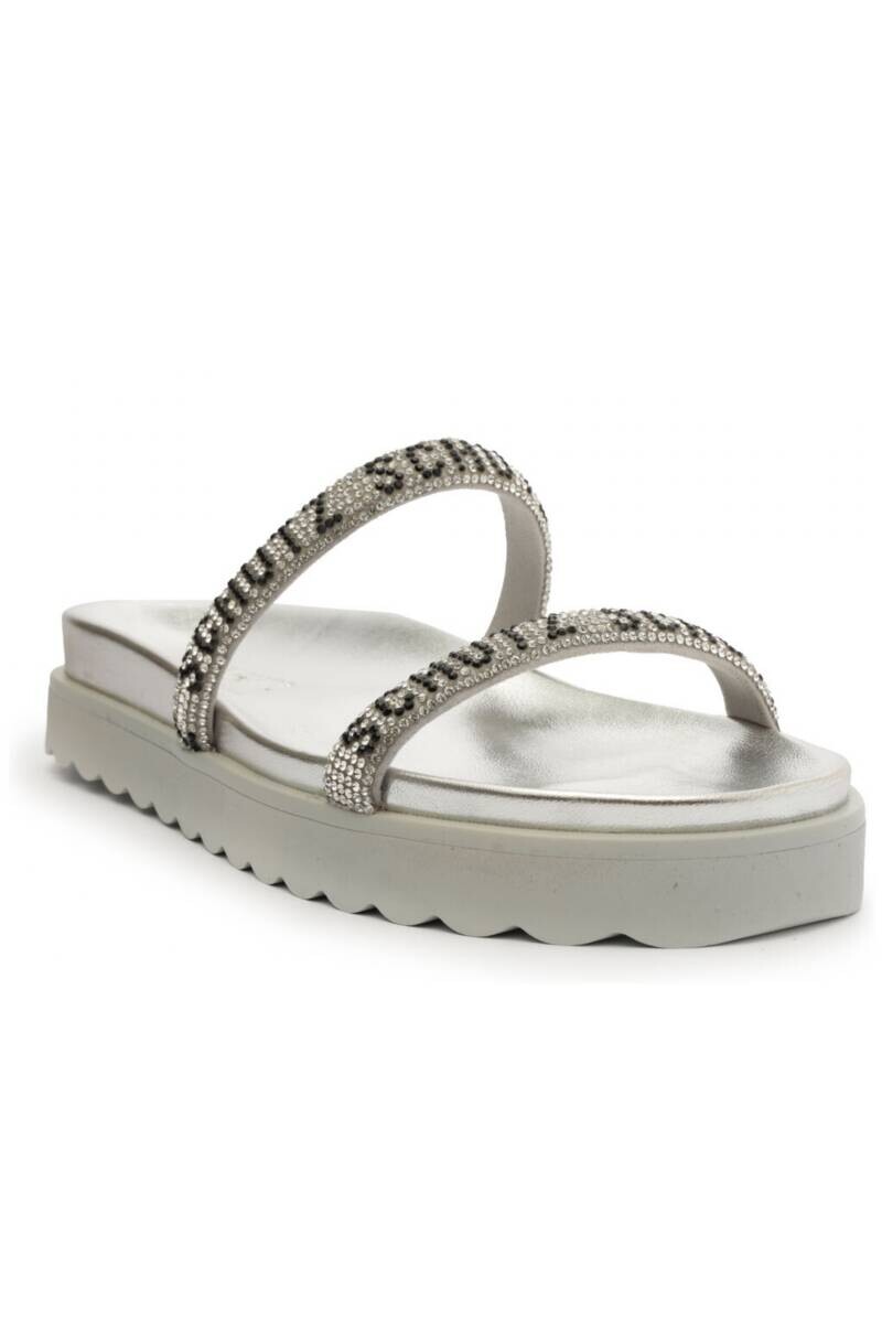 SANDALIA PLATA CON STRASS 