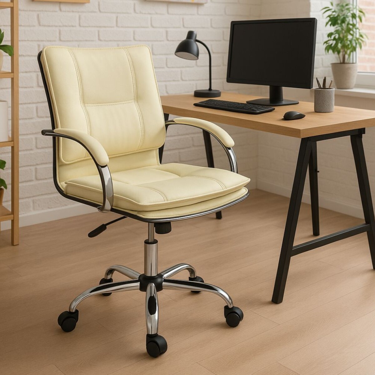 Silla de oficina Donna - Beige 