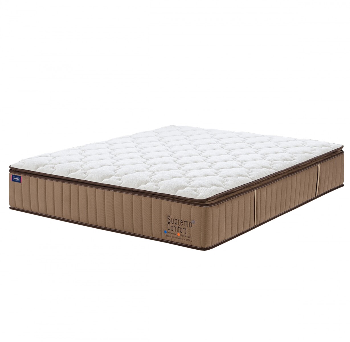 Colchón - Queen Resortes Pocket 150 kg - Supremo Confort 
